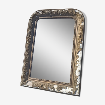 Molded mirror gilded in its juice - 57 x 78.5