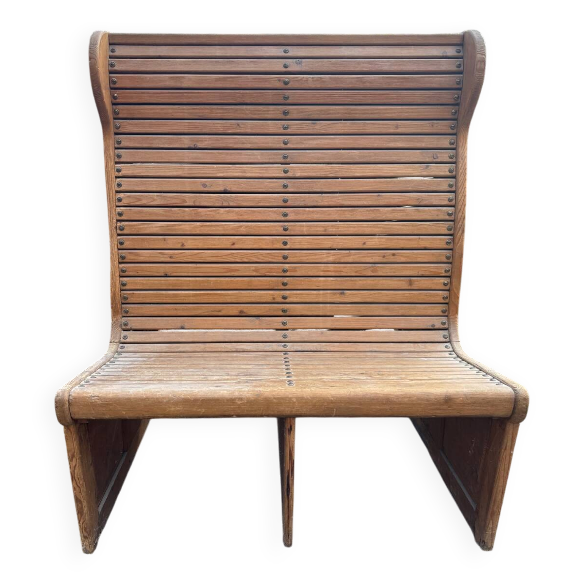 Old double-sided bench