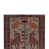 Vintage Turkish Oushak Handwoven Rug 114x217 cm