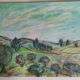 Oil pastel, notebook of a traveler in Tuscany 01, 31 x 24 cm
