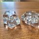 Daum France crystal salt and pepper shakers