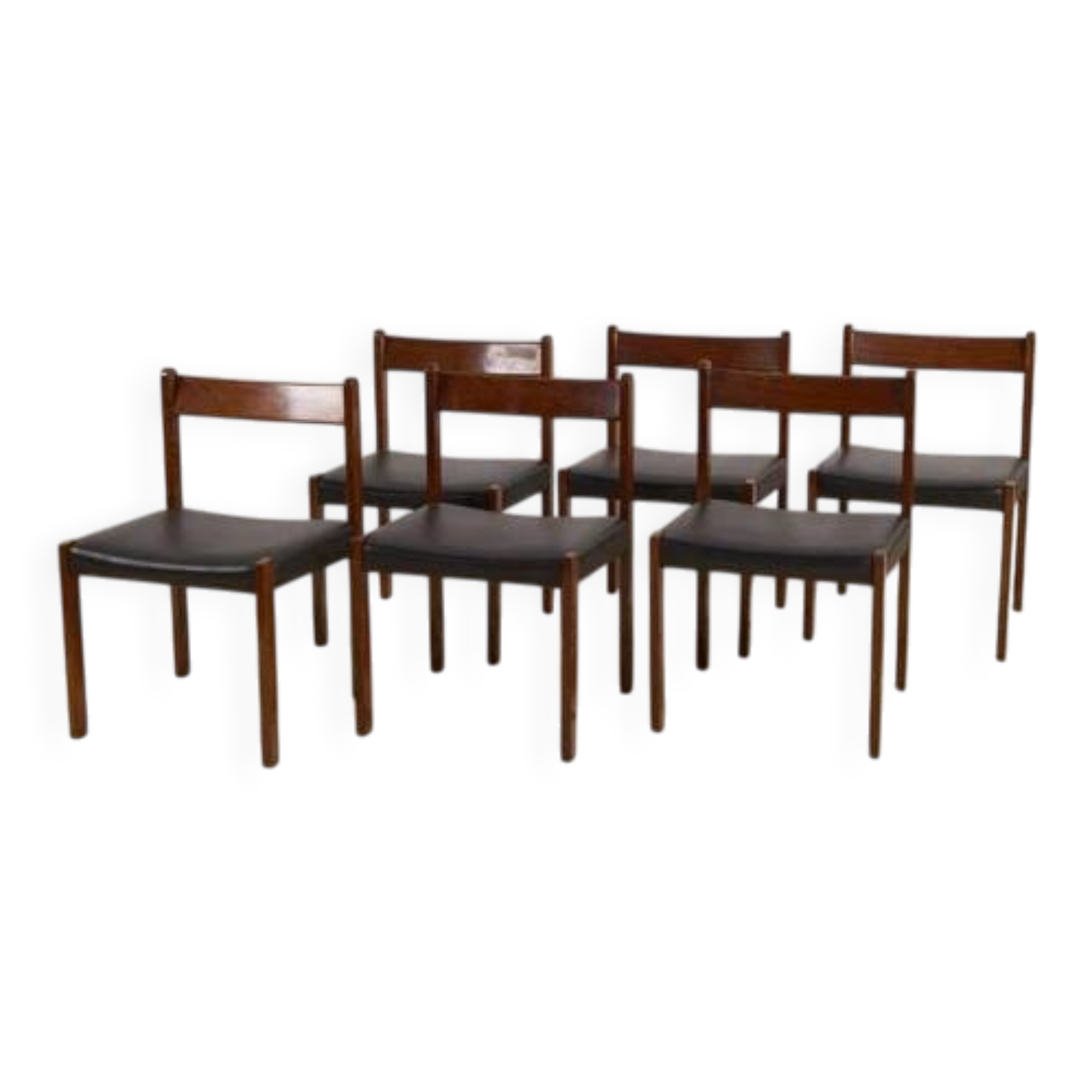 6x Alfred Hendrickx dining chairs for Belform, 1960s, Belgium