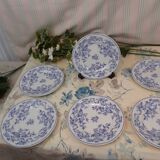 Set of 6 dessert plates épine uc sarreguemines model