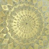Vintage oriental plate in brass