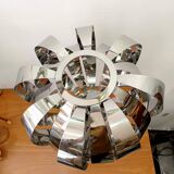 Space age chrome metal lamp