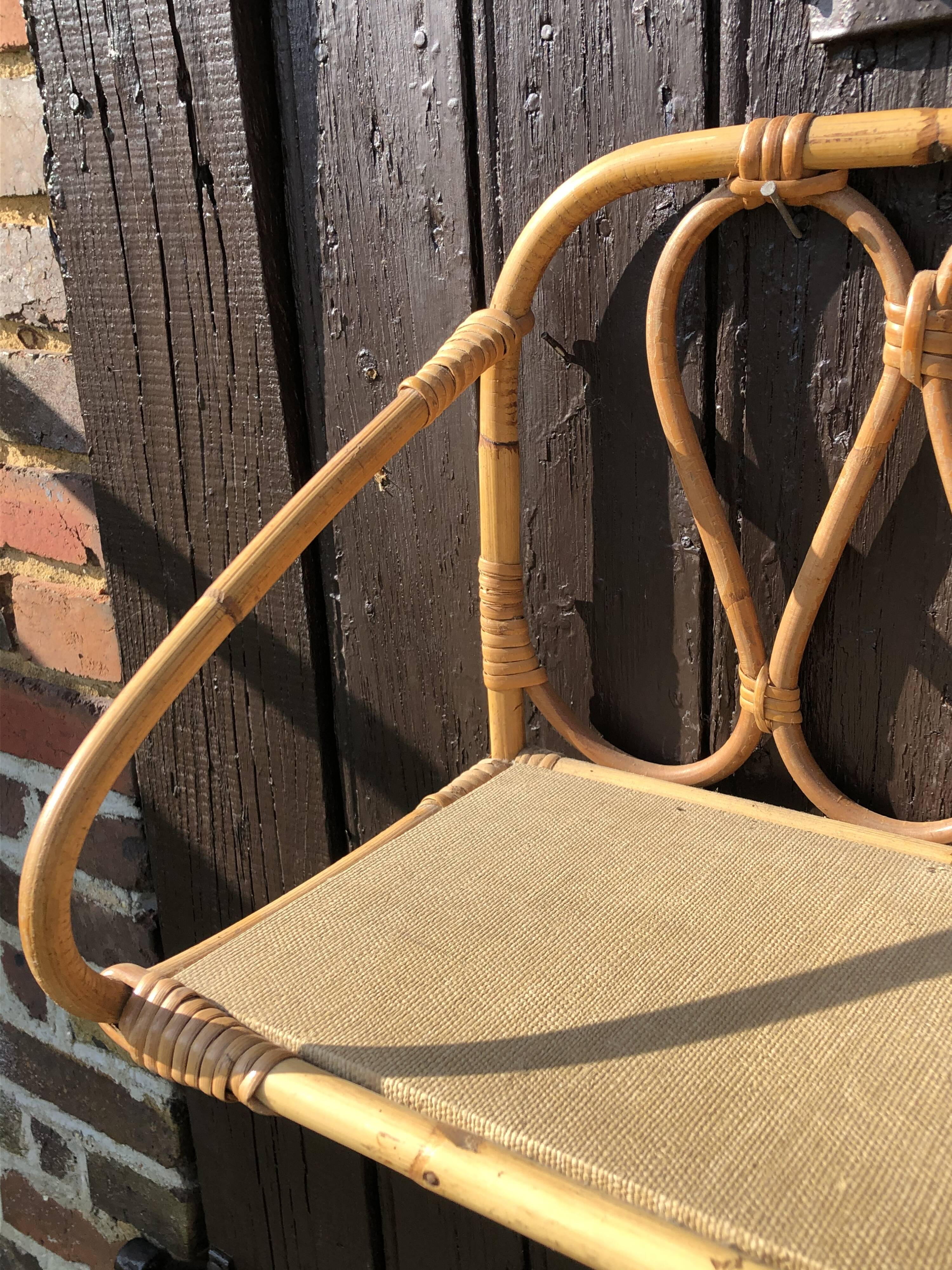 1950 wall rattan shelf