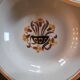 Creil & Montereau plates, ochre floral decoration, 1930s