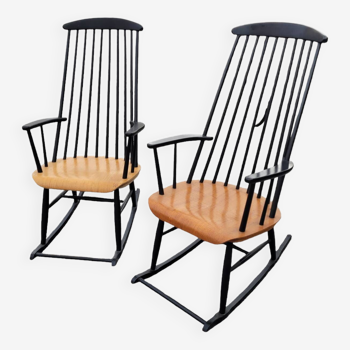 Pair of vintage rocking chairs from the 70s