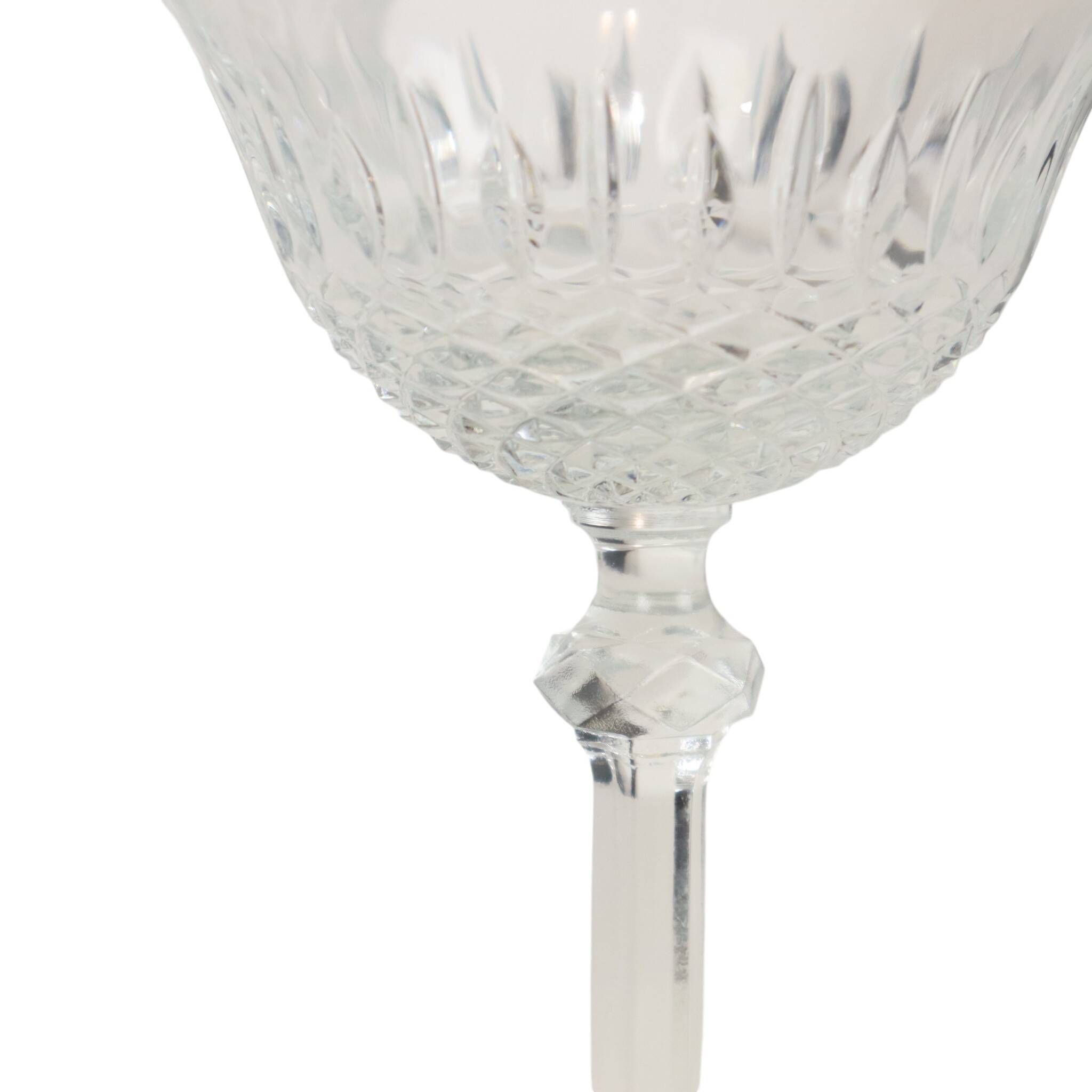 Set of 7 Regency Fidenza Crystal Champagne Glasses