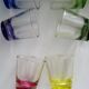 Liqueur glasses on vintage stand