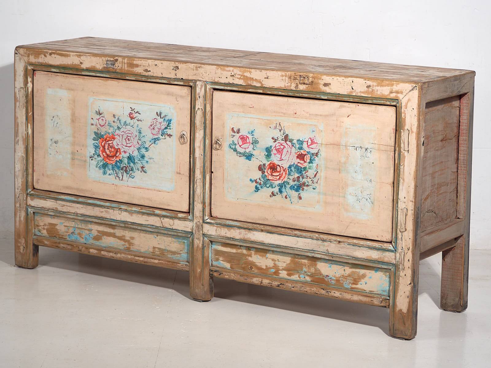 Antique white sideboard with original illustrations (c.1900) #7