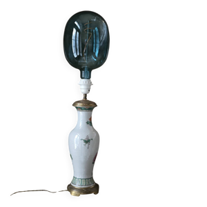Lampe céramique et bronze
