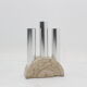 Italian travertine umbrella rack by F.lli Mannelli