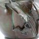 Exceptional planter / cache-pot in patinated Japanese bronze circa 1880.
