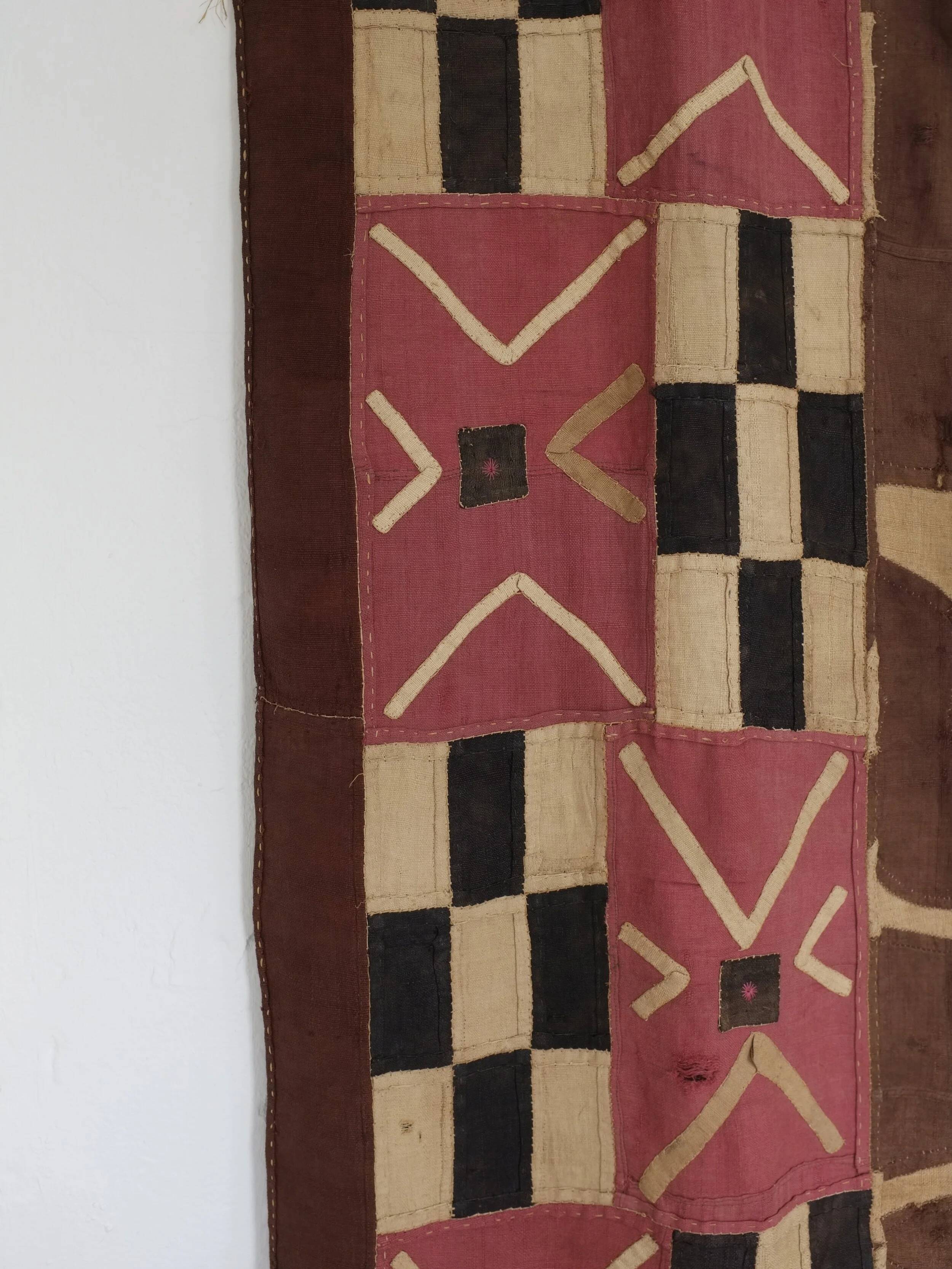 Tapisserie murale en tissu à carreaux | Afrique | milieu du siècle