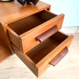 Vintage teak phone bench