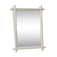 Miroir en bambou blanc
