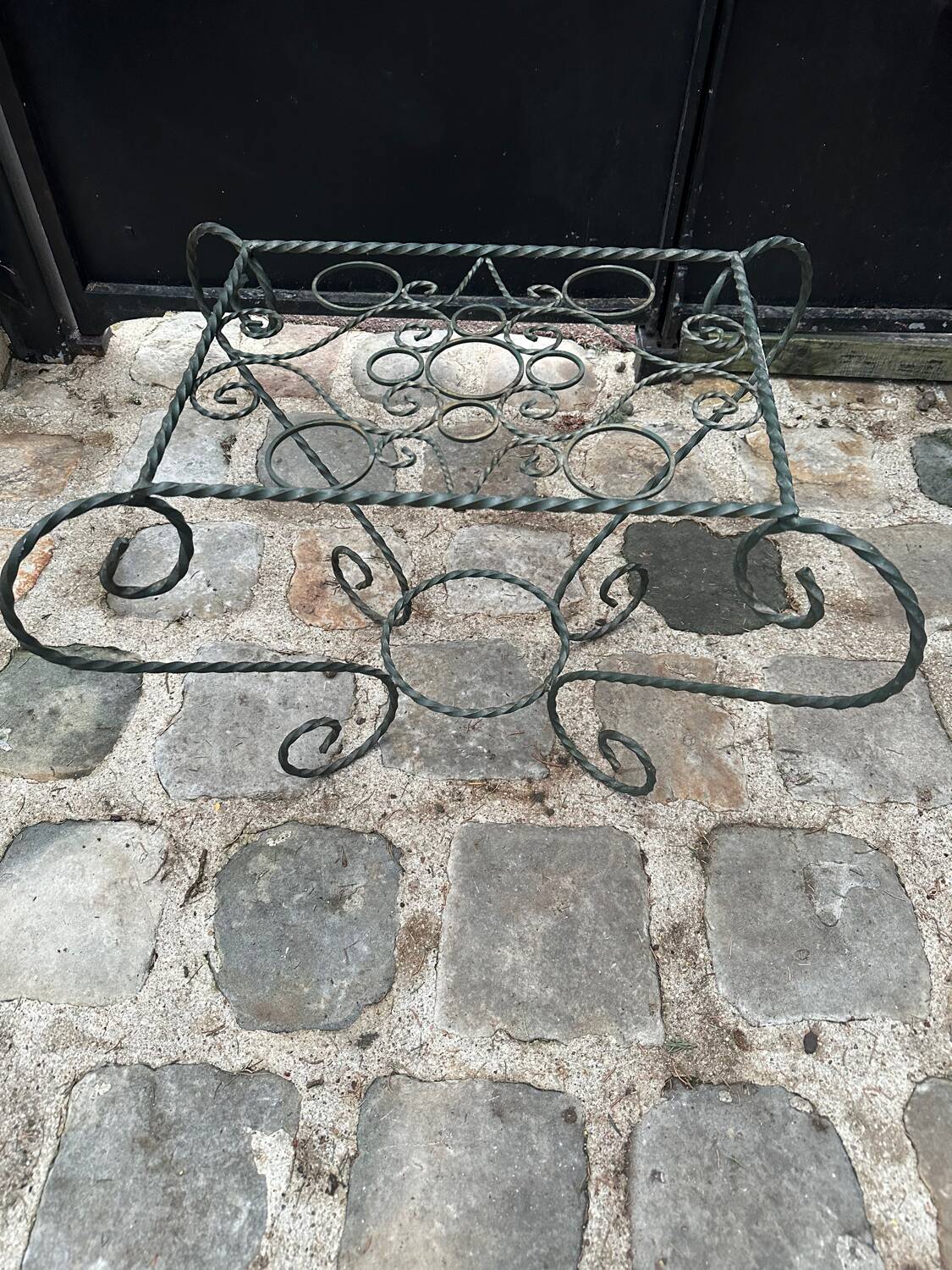 Wrought iron coffee table