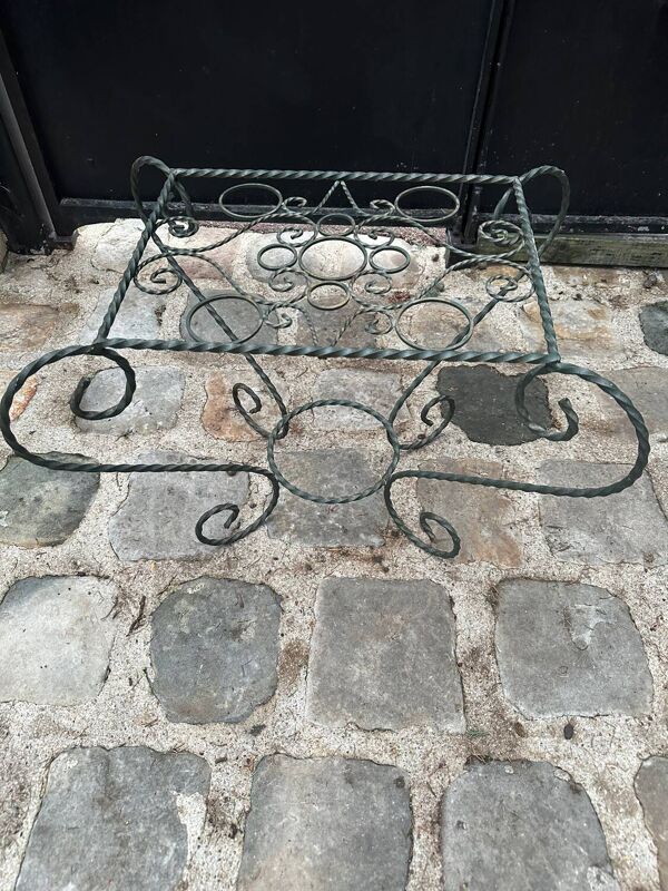 Table basse fer forgé