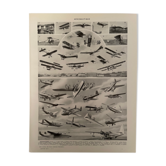 Photographic plate on aeronautics of 1928