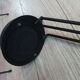 Ashtray with mechanism on foot