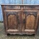 Antique Louis XV style solid oak sideboard with 2 drawers and 2 doors