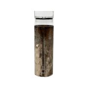 Modern silverplated and glass cruet mod. Oilvine, Lino Sabattini Italy 1970