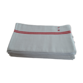 Lot 6 old cotton towels monogrammed LM