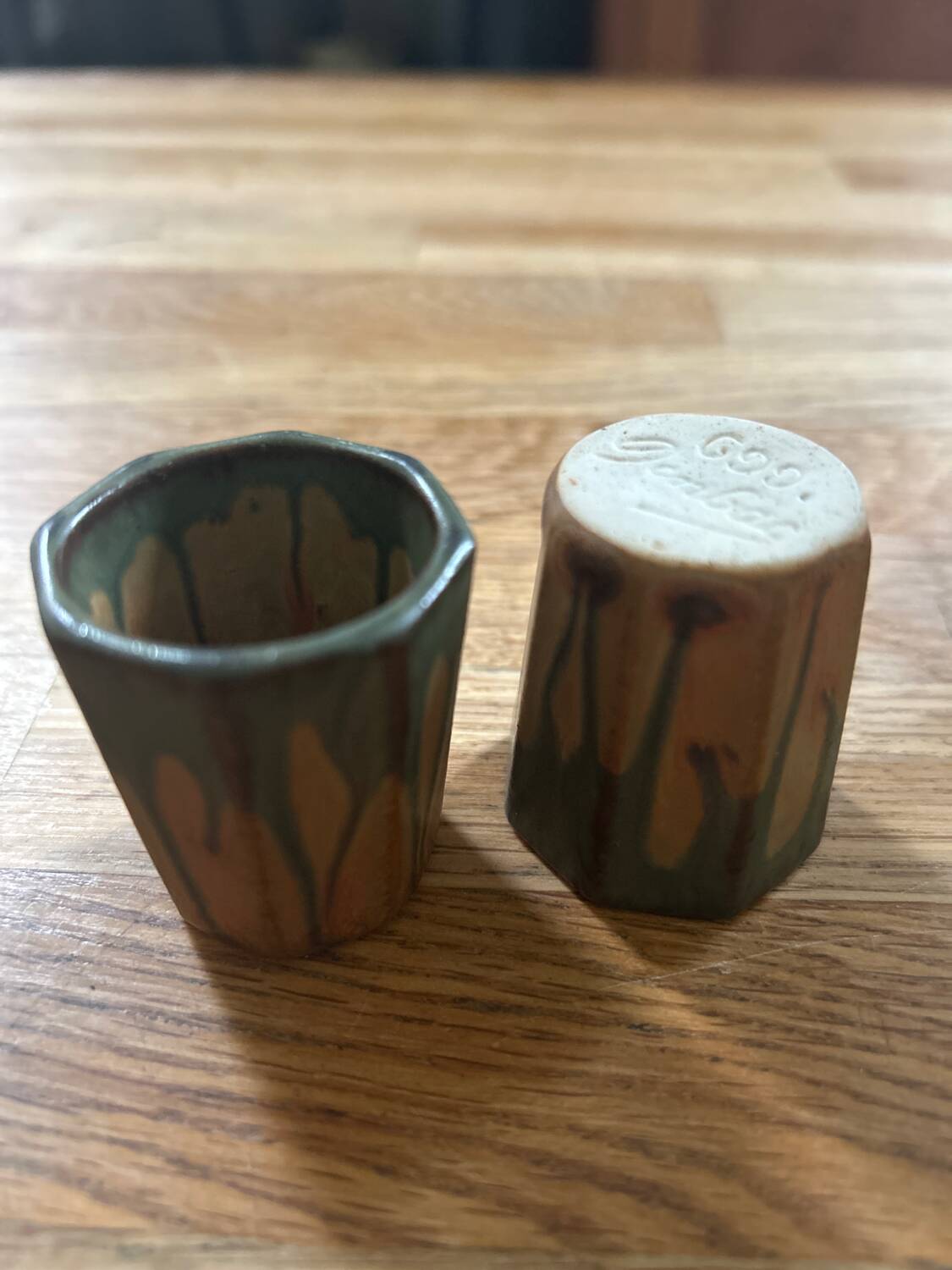 Set of 3 Donbac Art Deco glasses