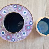 Tea pot Fabienne Jouvin, in cloisonné enamels and brass.