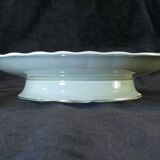 Compotier en porcelaine bernardaud limoges décor fleur rose / pourpre