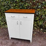 Buffet blanc vintage 2 portes et 2 tiroirs