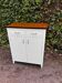 Vintage white sideboard with 2 doors and 2 drawers