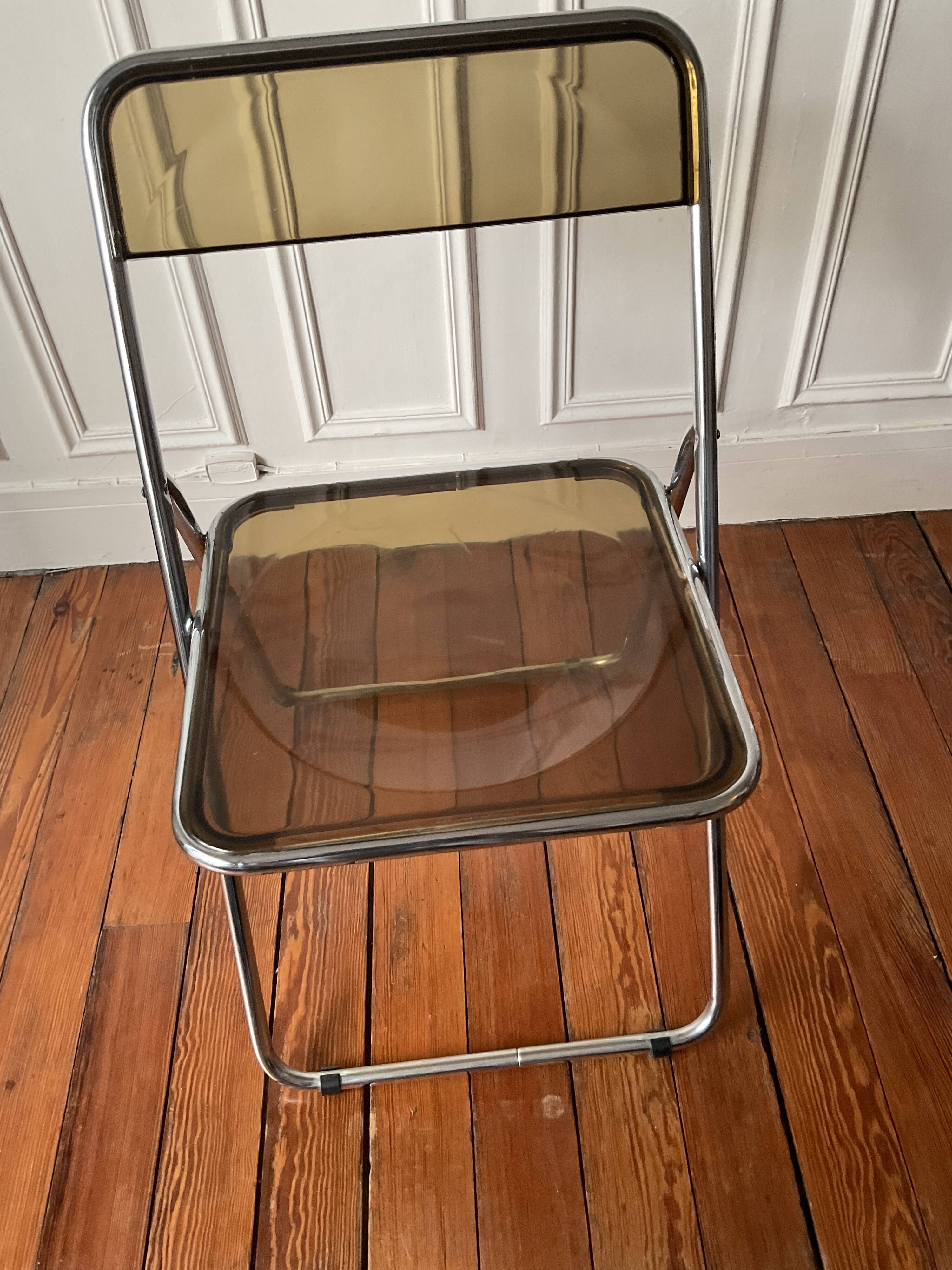 Plexiglass folding chair