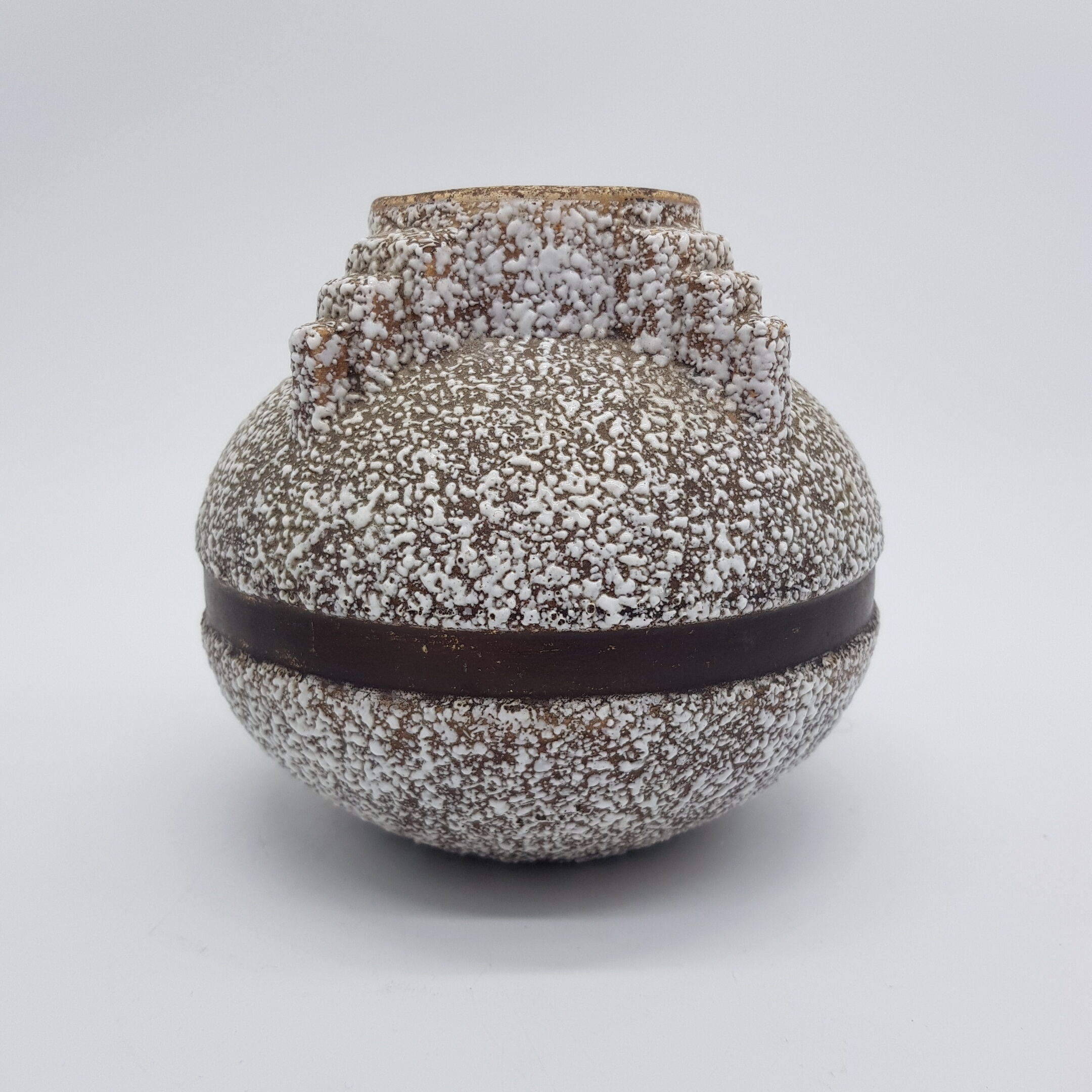 Art Deco style crisp enamel vase