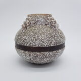 Art Deco style crisp enamel vase