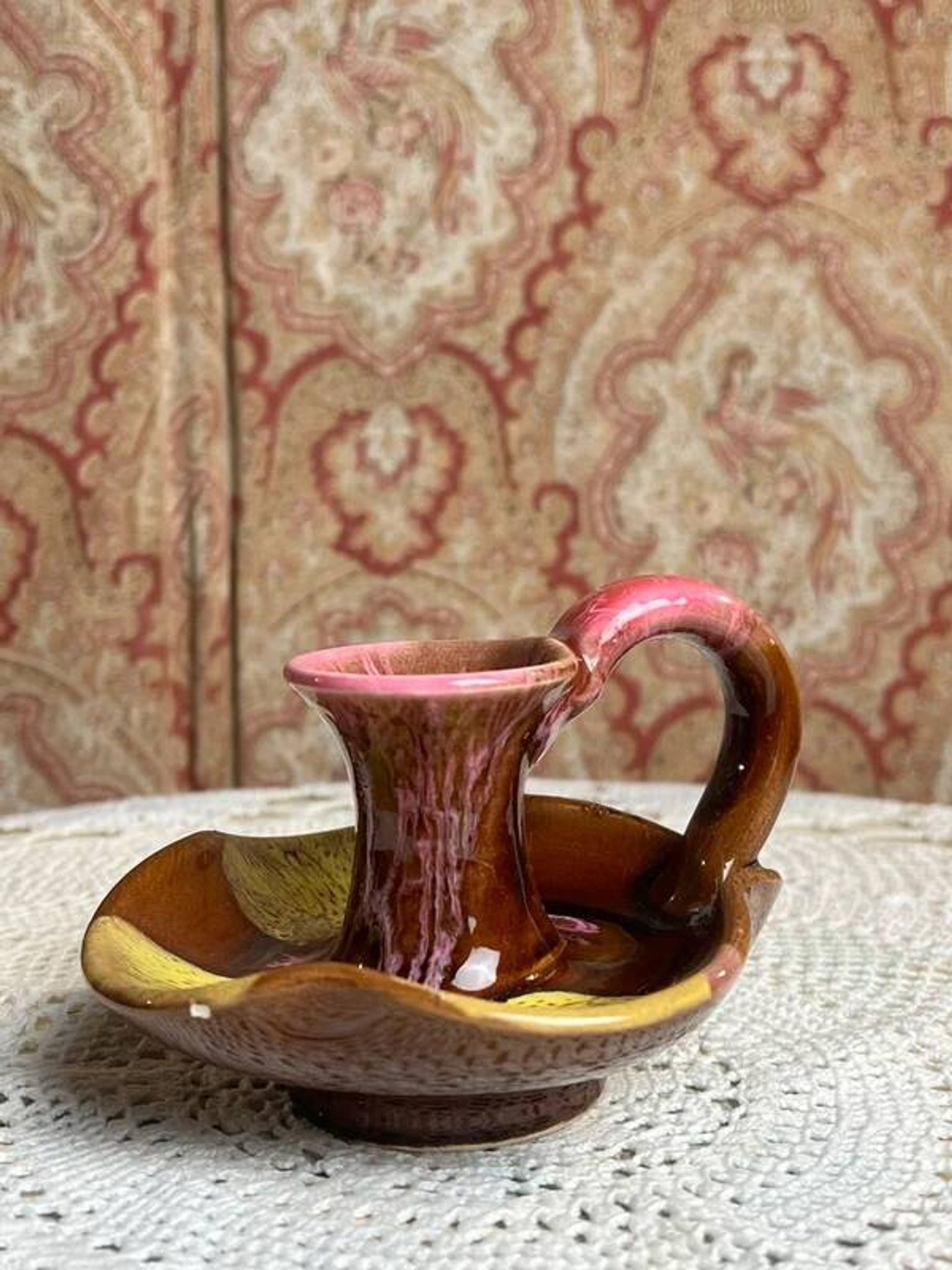 Vallauris ceramic hand candle holder