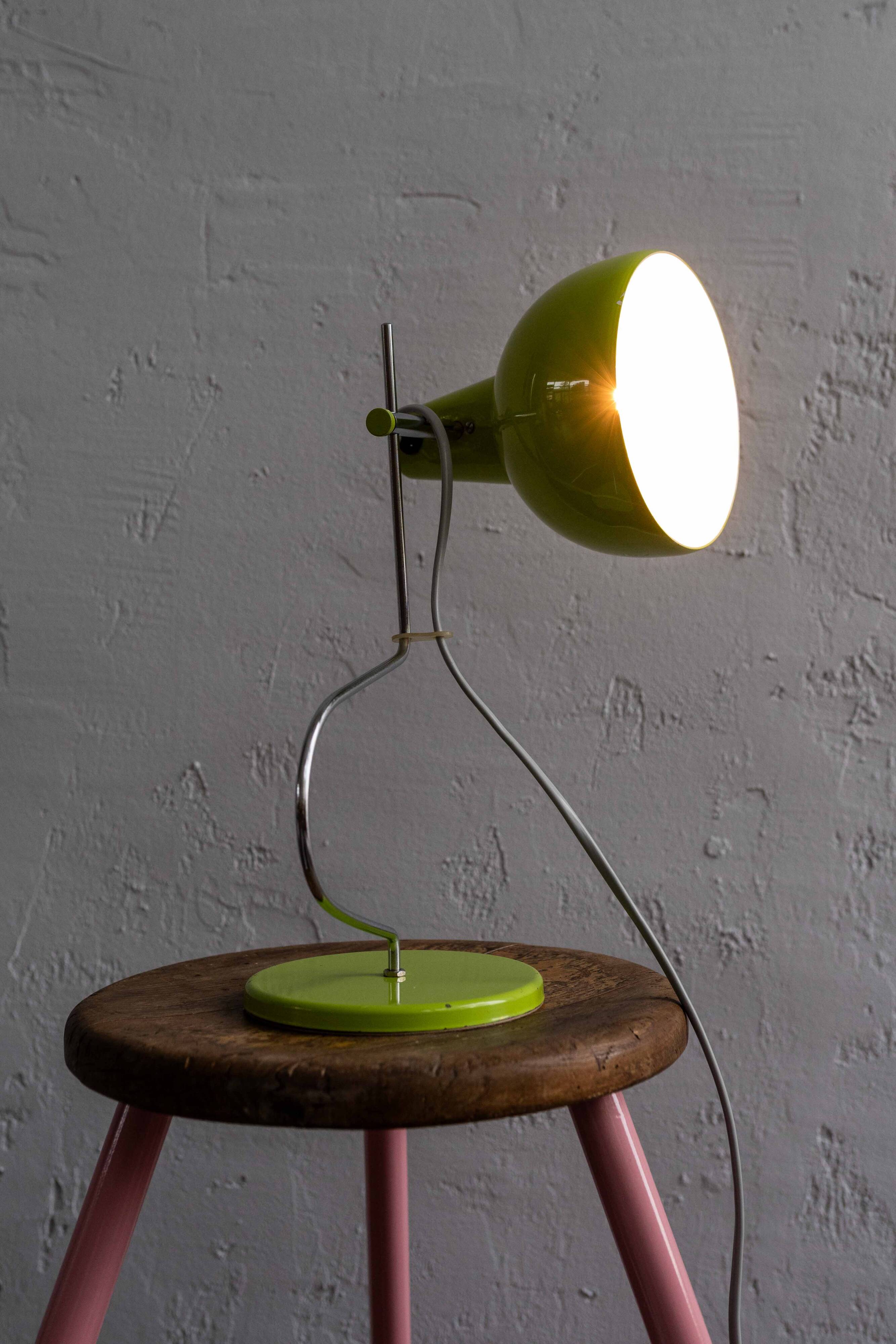 Vintage Green Czechoslovak Table Lamp By Lidokov, 1970s