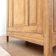 Art Deco oak wood bonnetière wardrobe, renovated.