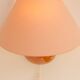 Vintage IKEA 80s sconce. A wall mounted lamp classic semi-round in pink
