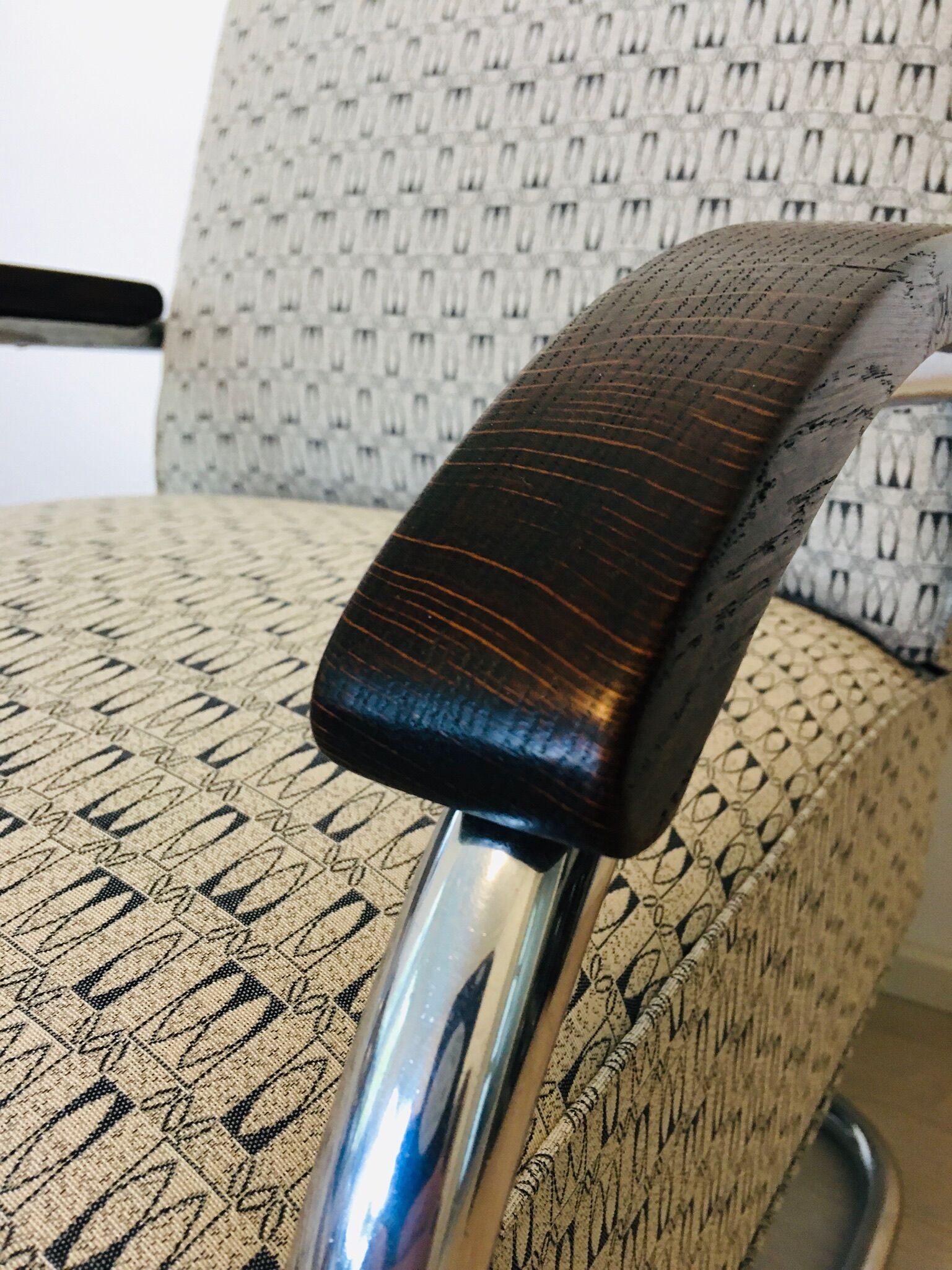 Bauhaus tubular steel armchair from Mücke Melder, 1930s