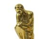 Serre-livres italiens en laiton "Le Penseur" Rodin Regina