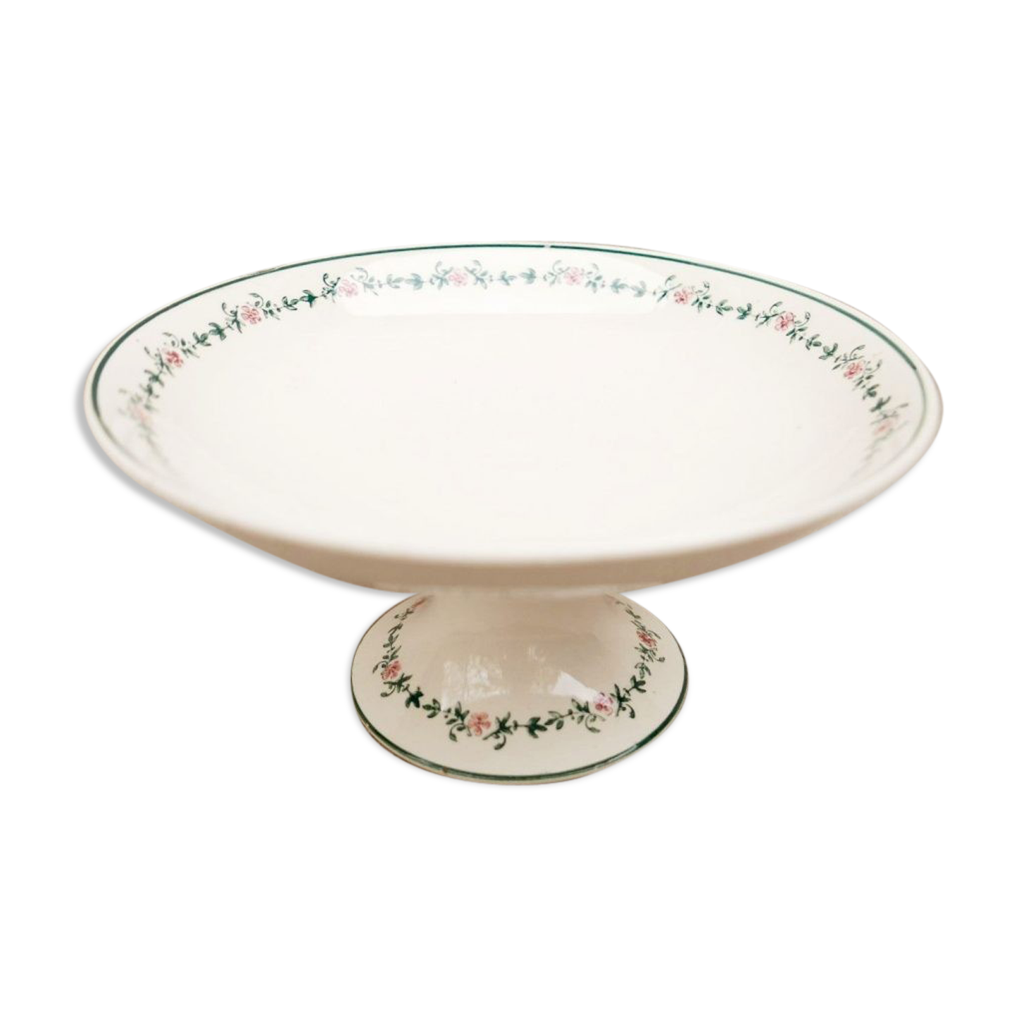 Longwy earthenware Compote