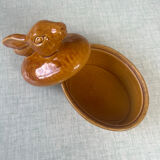 Vintage ceramic terrine hare model