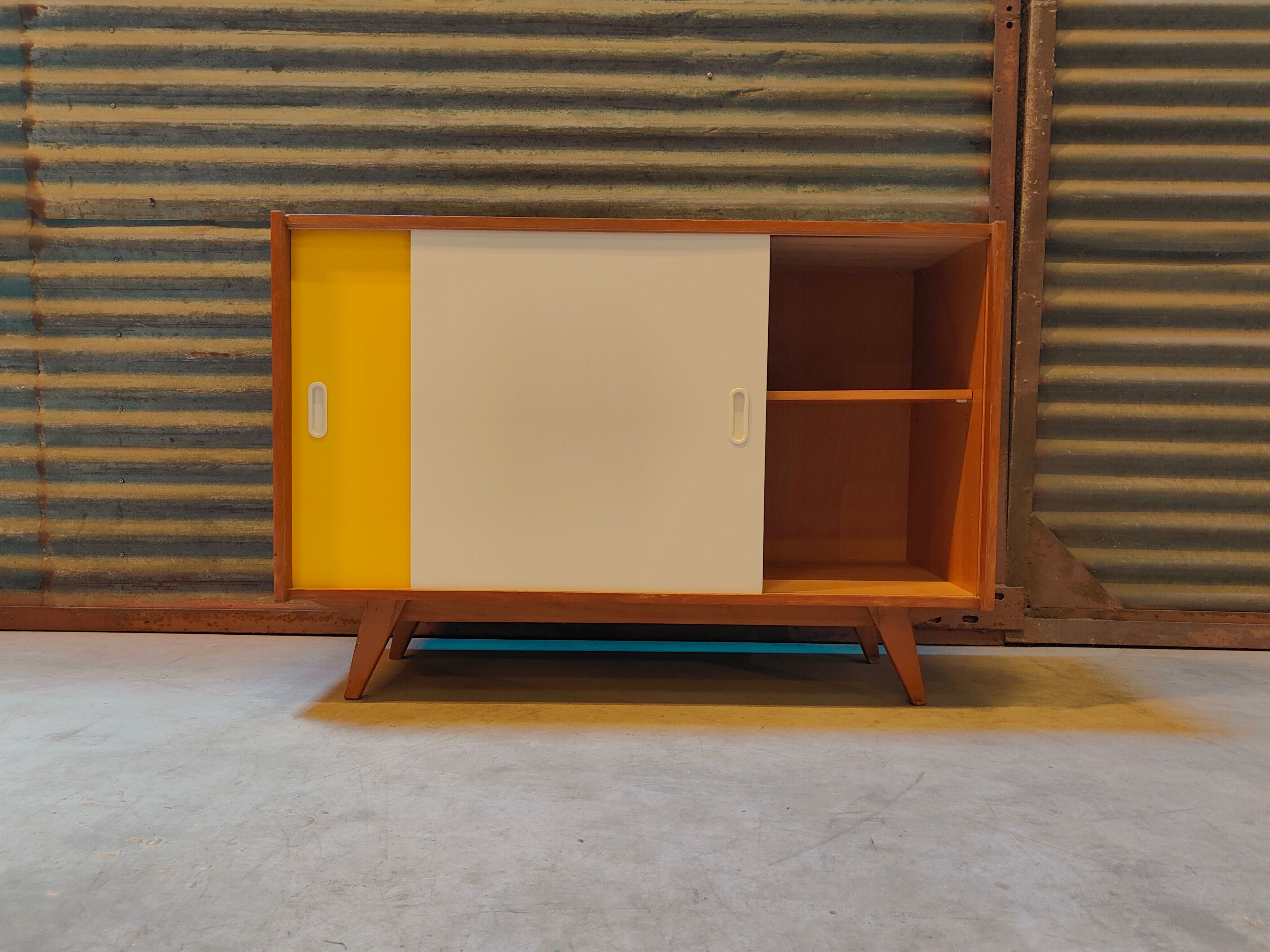 Buffet U 452 Yellow by Jiri Jiroutek for Interier Praha 1960