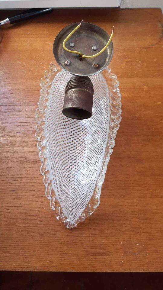 Wall lamp Murano Barosier Toso or Venini