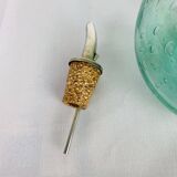 Farinelli Biot bubbled glass oil bottle