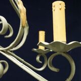 Chandelier. Polychrome metal.