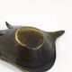 Bowl or sculptural ashtray in brass by Walter Bosse, Herta Baller, Austria, 1950s.