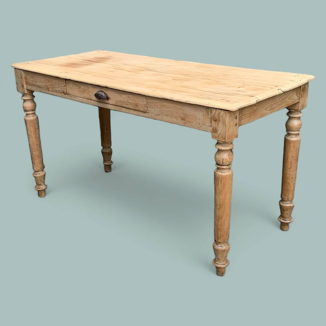 Raw wood farm table 1920
